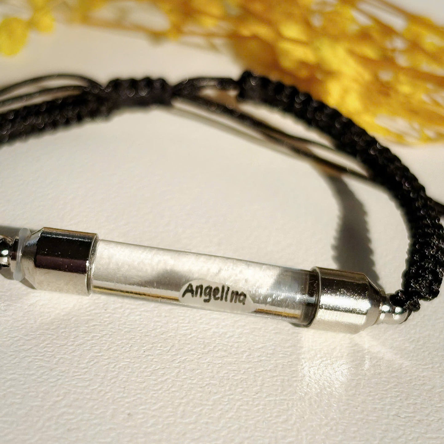 Personalized Bracelet, written on rice grains