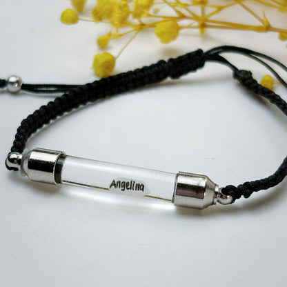 Personalized Bracelet, written on rice grains